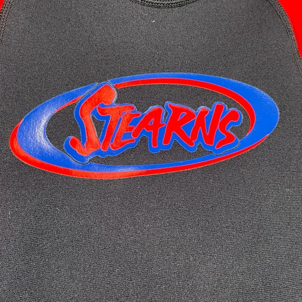 Stearns Wetsuit Kids Small Black Blue Red Shorty Neoprene Surfing Swim Suit